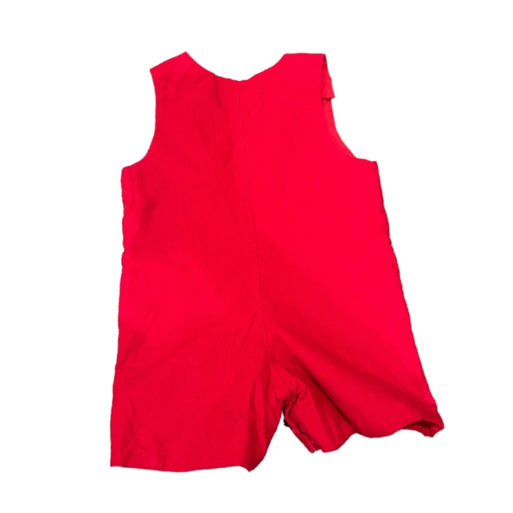 Little English Hot Air Balloon Button Tab John John Overalls | Size 4T | Red - Picture 3 of 4